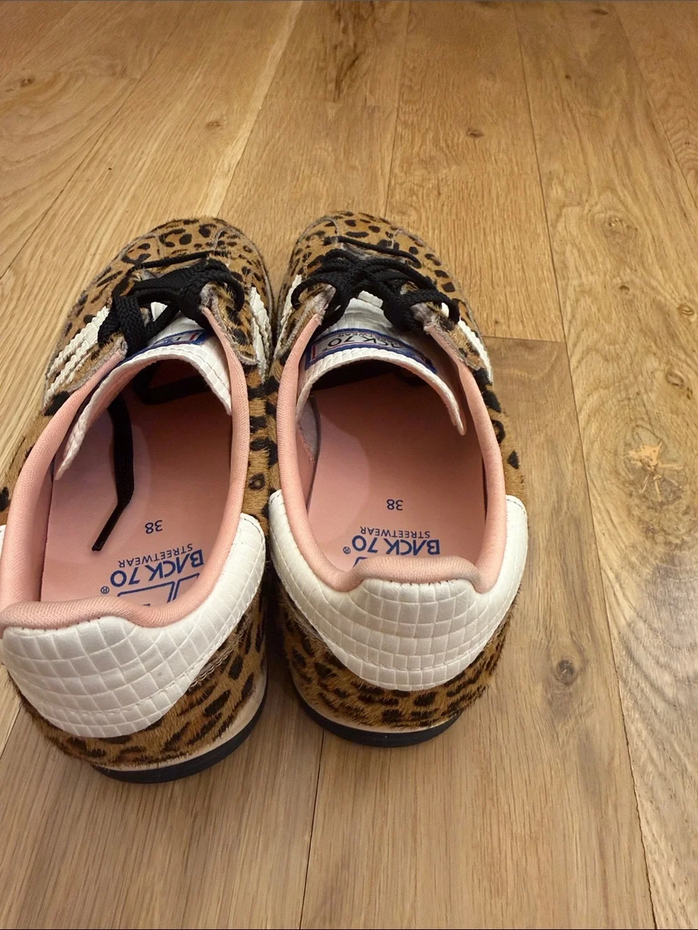 Leopard Print Women's Sneakers with Pink Lining
